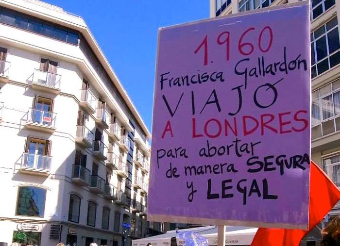 Manifestación por un aborto seguro, legal y gratuito.