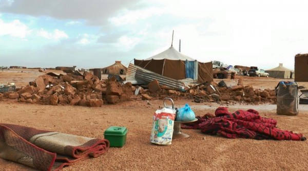 Las lluvias ahogan los campamentos de refugiados saharauis en Argelia./ Foto: RASD TV